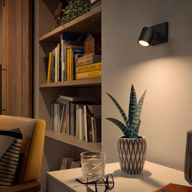 Best Runner væglampe, sort, forlængelsessæt Philips Hue|Philips Hue