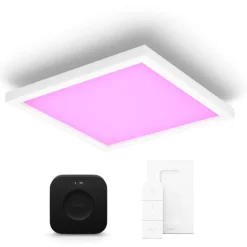 Discount Philips Hue Surimu LED panel, 30x30 cm, startsæt Indendørs Belysning
