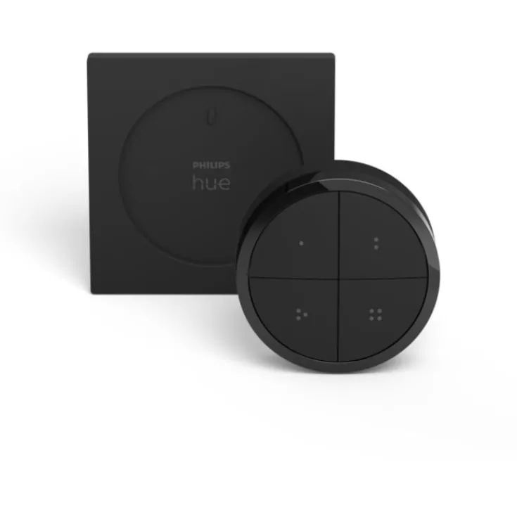 Tap Dial vægkontakt, sort Philips Hue|Lysdæmpere