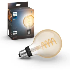 White Ambiance E27 globepære, 2200K-6500K, 7W, Lyskilder|Philips Hue