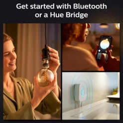 White Ambiance E27 globepære, 2200K-6500K, 7W, Lyskilder|Philips Hue