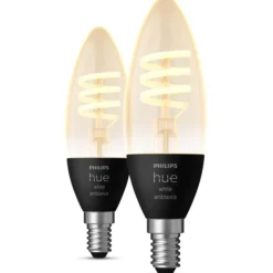 Discount White Ambiance E14 kertepære, 2200K-4500K, 4,6W, 2-pak Lyskilder|Philips Hue