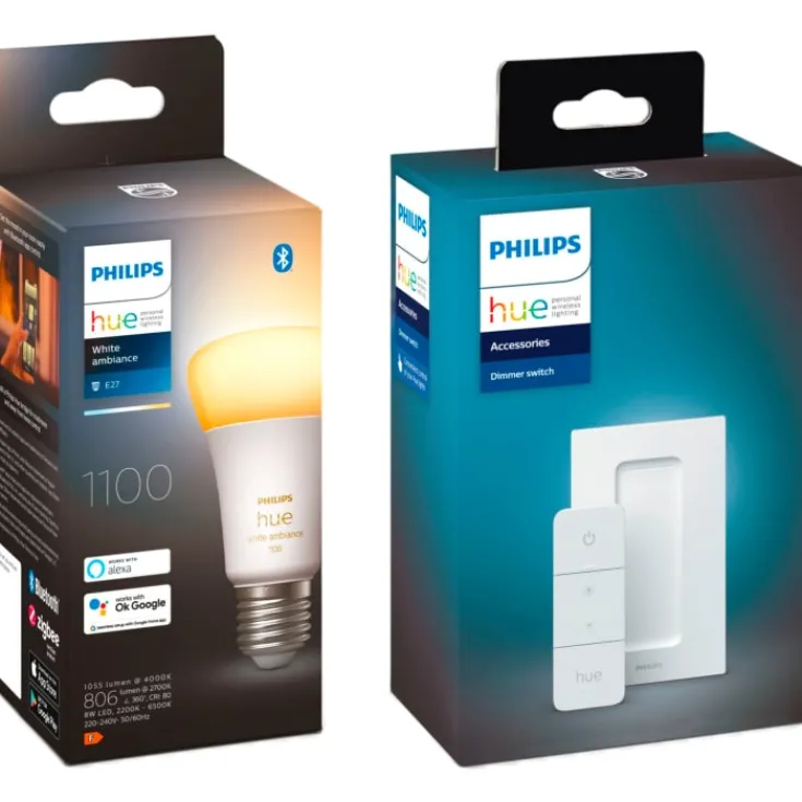 Online White Ambiance E27 standardpære, startsæt Lyskilder|Philips Hue