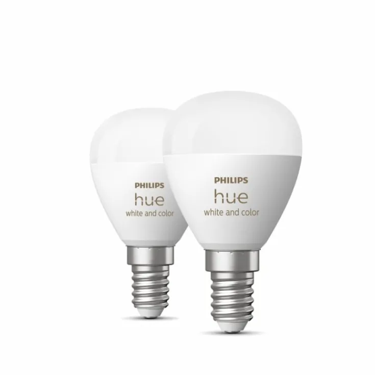 Best White Color Ambiance E14 kronepære, 2000K-6500K, 5,1W, 2-pak Lyskilder|Philips Hue