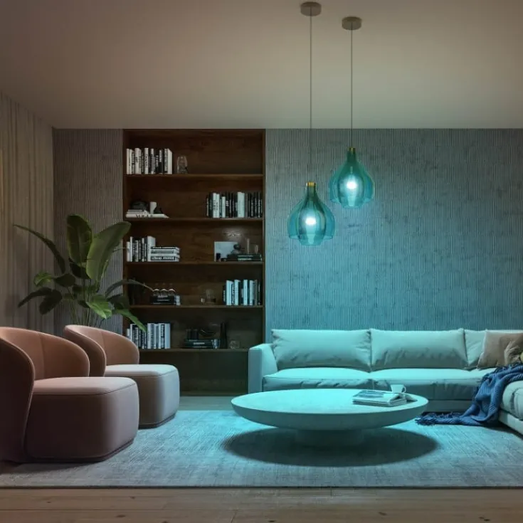 Hot White Color Ambiance E27 standardpære, 2000K-6500K, 9W, 2-pak Lyskilder|Philips Hue