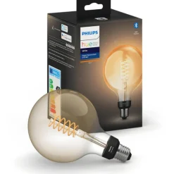 Best White E27 globepære, 2100K, 7W, Ø12,5 cm Lyskilder|Philips Hue
