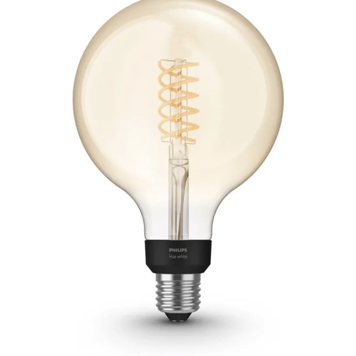 Best White E27 globepære, 2100K, 7W, Ø12,5 cm Lyskilder|Philips Hue