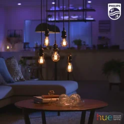 Best White E27 globepære, 2100K, 7W, Ø12,5 cm Lyskilder|Philips Hue