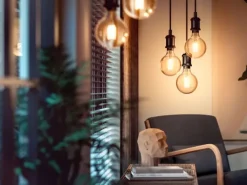 White E27 globepære, 2100K, 7W, Ø9,2 cm Lyskilder|Philips Hue