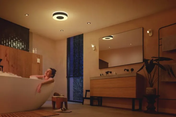 Clearance Xamento plafond, sort, Ø38 cm Philips Hue|Loftlamper