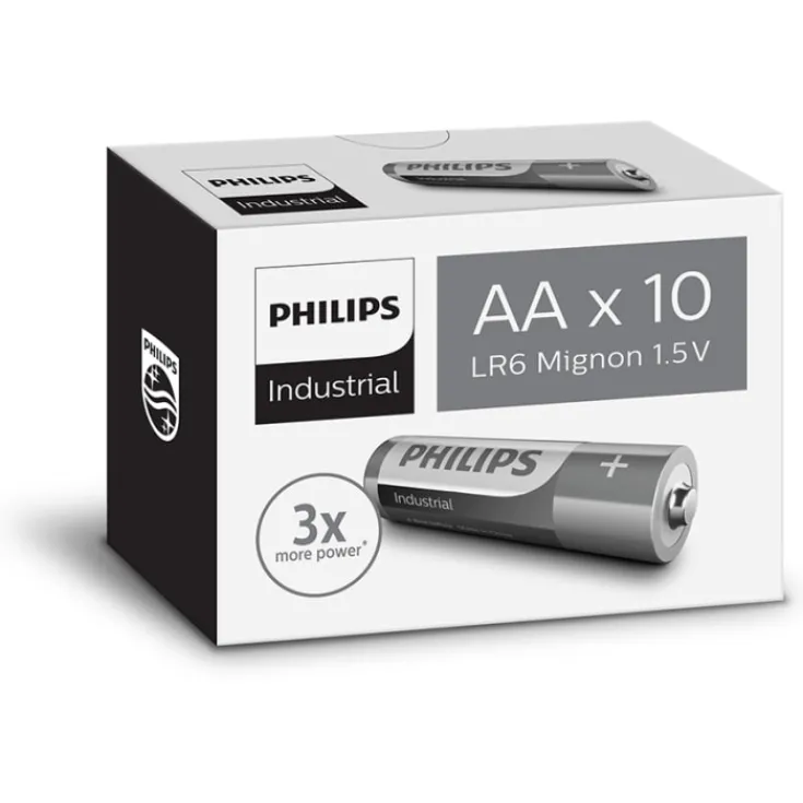 Sale Industrial Alkaline AA batterier, 10 stk. Batterier