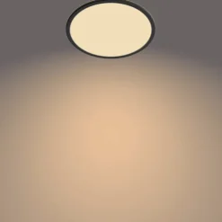 Online myBathroom SceneSwitch Super Slim plafond, sort, 2700K, Ø30 cm Philips