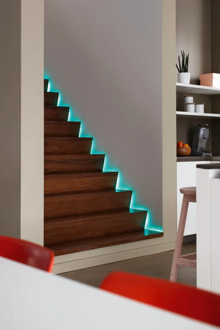 Clearance myLiving LED strip, farvet lys & fjernbetjening, 5 meter Led Strips|Philips