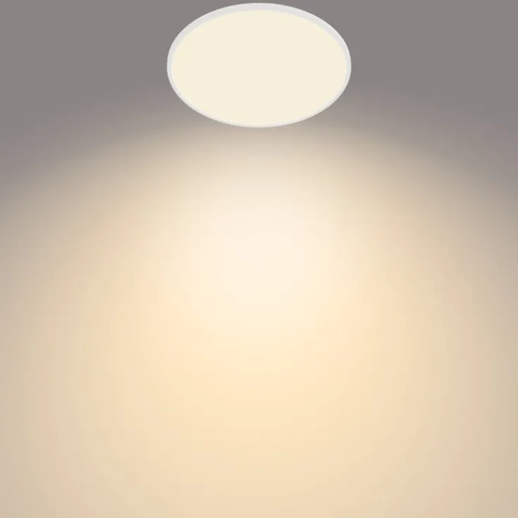 myLiving SceneSwitch Super Slim plafond, hvid, 2700K, Ø25 cm Philips