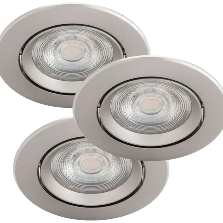 Best myLiving Sparkle indbygningsspot, 2700K, 5W, krom, 3-pak Indbygningsspots|Philips
