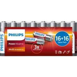 Online Power Alkaline AA batterier, Batterier|Philips