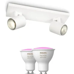 Best Philips Runner spotlampe, 2 spots, Hue White Color Ambiance pærer Philips Hue|Philips Hue