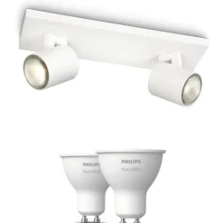 Hot Philips Runner spotlampe, 2 spots, Hue White pærer Philips Hue|Philips Hue