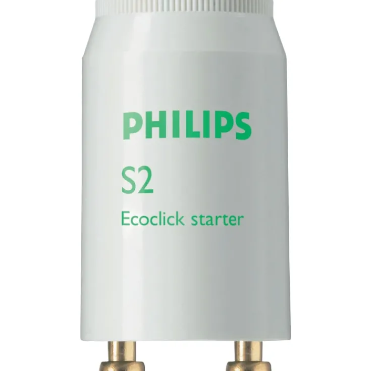 New S2 Ecoclick starter for serie, Lysstofrør
