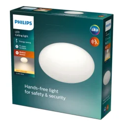Outlet Shan loftlampe med sensor, hvid Philips