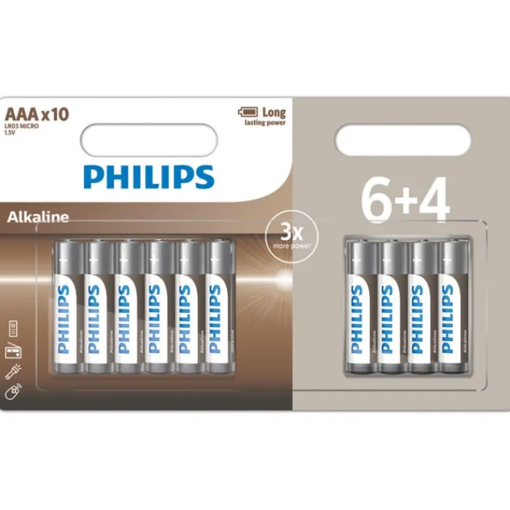 Online Tech Alkaline AAA batterier, Batterier