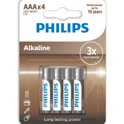 New Tech Alkaline AAA batterier, Batterier