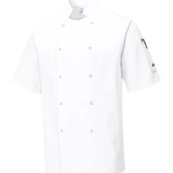 Sale kokkejakke ed korte ærer, hvid, tr. Jakker & Veste