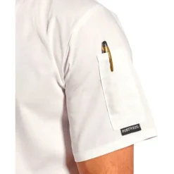 Sale kokkejakke ed korte ærer, hvid, tr. Jakker & Veste
