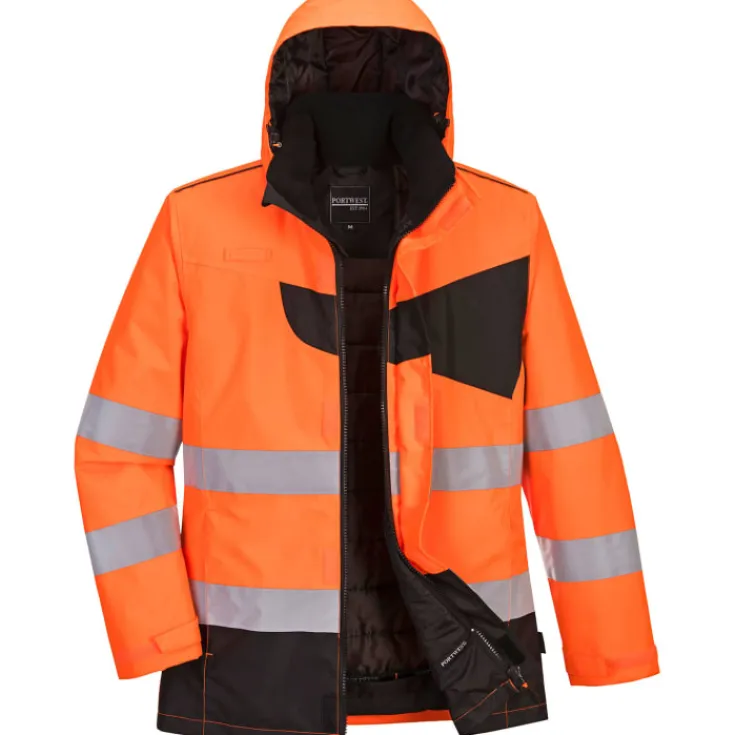 Discount PW2 vinterjakke, hi-vi orange/ort, tr. Jakker & Veste