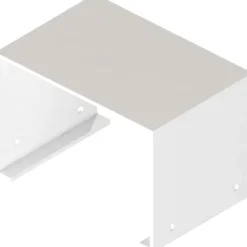 Outlet vægkanal, aluminium hvid Varmepumper