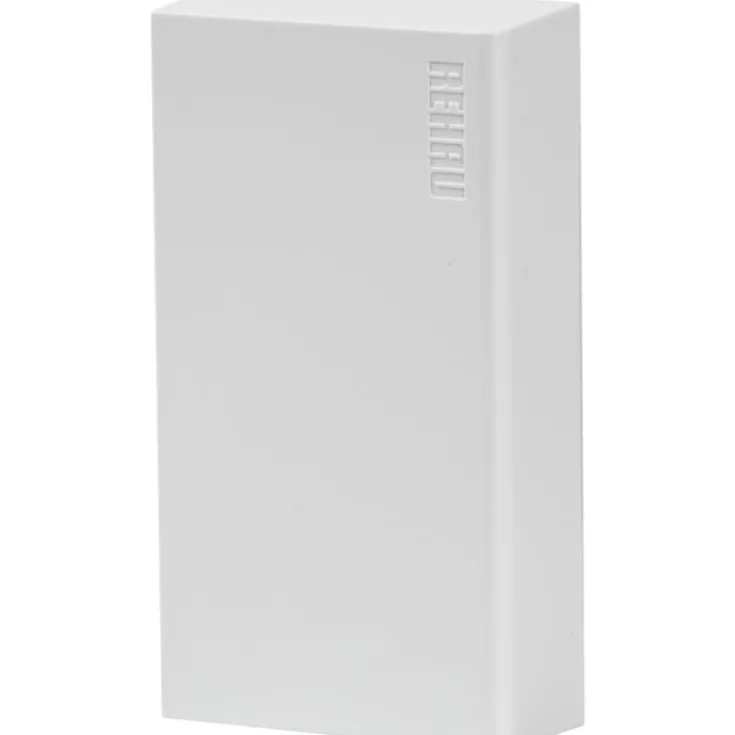 Best Signa endestykke, Base 70/110 mm, perlehvid Kabelkanaler