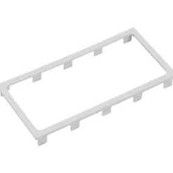 Hot Signa Opus66 ramme, 2,5 modul, hvid Kabelkanaler