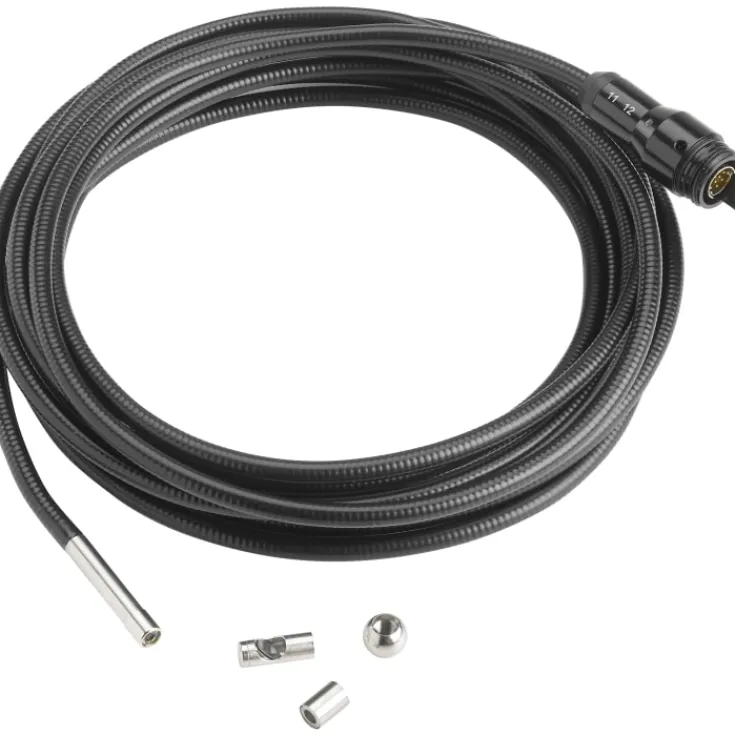 Online 6mm kamerahoved med 4meter kabel Kabel- & Ledningssøgning