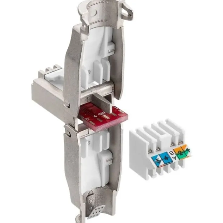 Outlet RJ45 netværksstik, FTP, cat. 6A Netværksstik