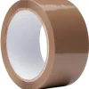 New pakketape, brun, 50 mm x 66 m Tape