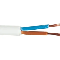 Best Rund plastledning PKL 2x0,75 mm², , metervare Plastledninger