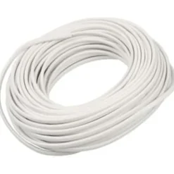 Outlet Rund plastledning PKL 2x0,75 mm², hvid, Plastledninger