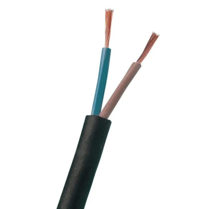 Outlet Rund plastledning PKL 2x0,75 mm², , metervare Plastledninger