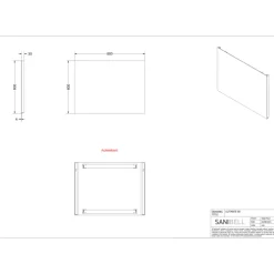Outlet Proline spejl med lys, 80x60 cm Spejle Med Lys|Tilbud