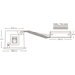 Outlet Alda indbygningsspot, GU10, Indbygningsspots|Scan Products