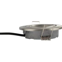 Online Claudia Loop indbygningsspot, 3000K, børstet aluminium Indbygningsspots|Scan Products