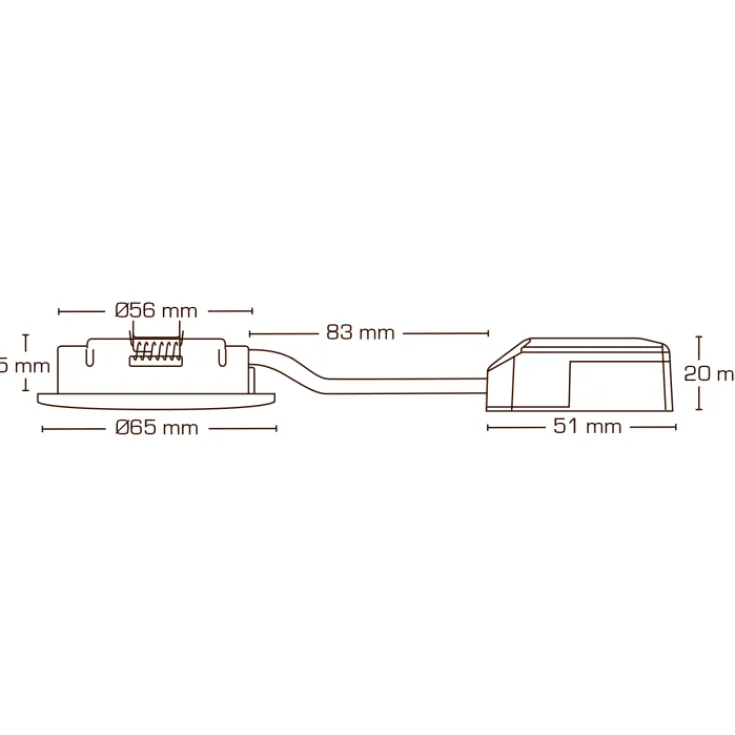 Hot Claudia Loop indbygningsspot, 3000K, mat hvid Indbygningsspots|Scan Products