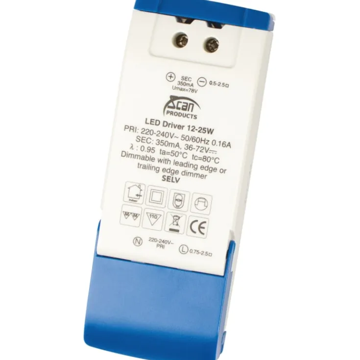 Outlet driver, dæmpbar, Transformere & Drivere|Scan Products