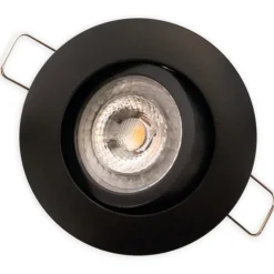 Discount Luna Low Profile 2.0 indbygningsspot, 3000K, mat sort Indbygningsspots|Scan Products