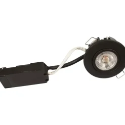 Discount Luna Low Profile indbygningsspot, 3000K, mat sort Scan Products