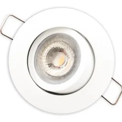 Online Luna Low Profile indbygningsspot, mat hvid, , 6 stk Scan Products