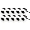 New Luna Quick Install 2.0 indbygningsspot, GU10, mat hvid, 10 stk Indbygningsspots|Scan Products