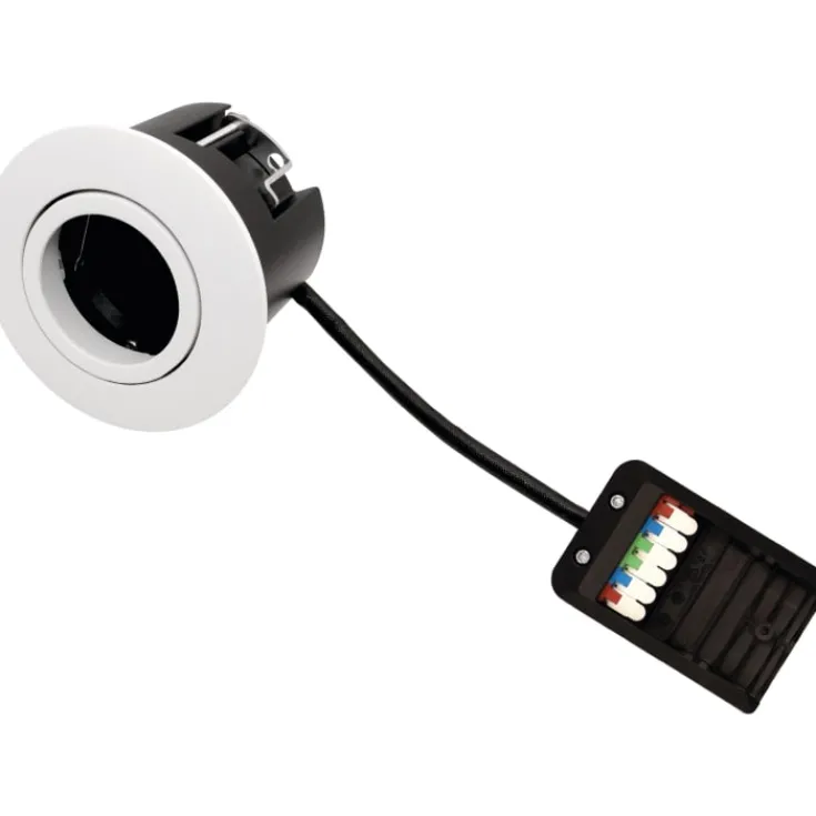 New Luna Quick Install 2.0 indbygningsspot, GU10, mat hvid, 10 stk Indbygningsspots|Scan Products