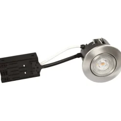 New Luna Quick Install indbygningsspot, 3000K, børstet aluminium, 10-pak Scan Products