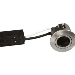 Hot Luna Quick Install indbygningsspot, børstet aluminium, 10-pak Scan Products